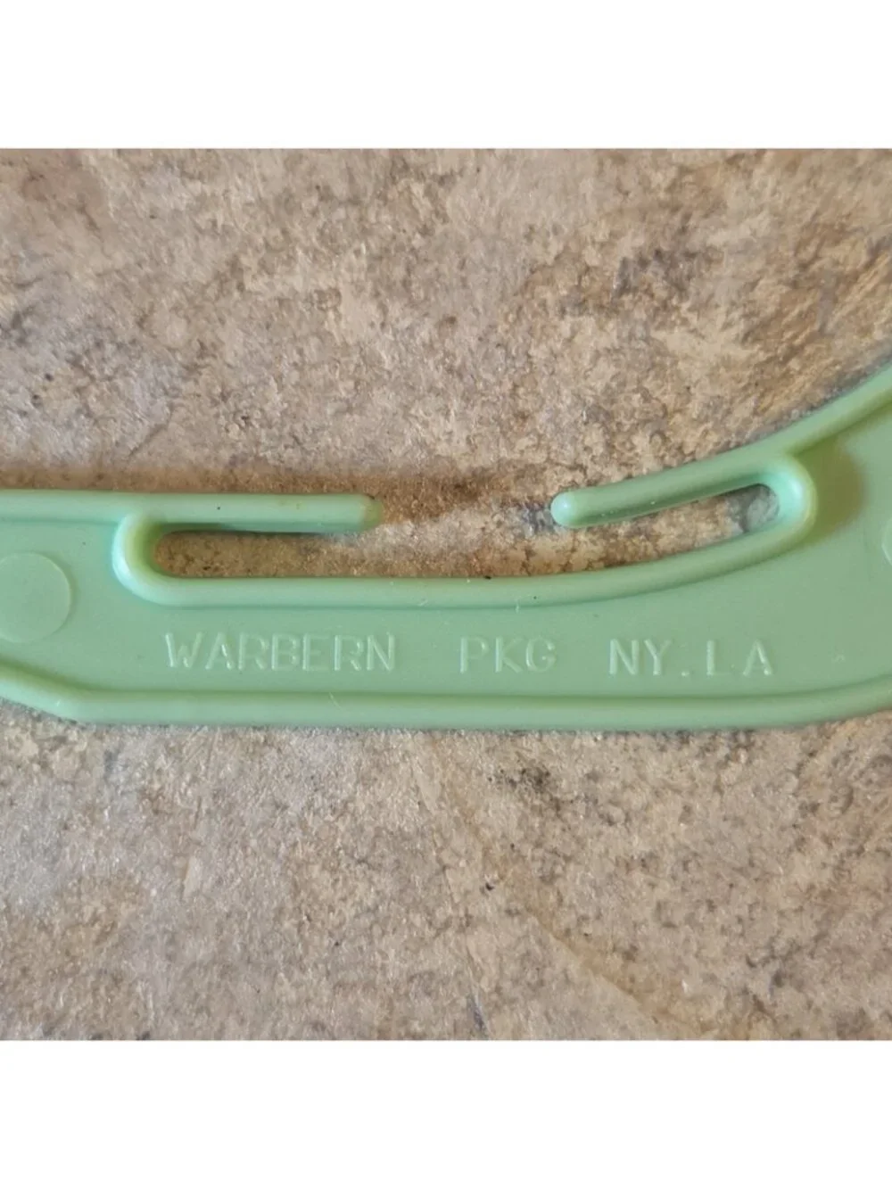 Garanimal Plastic Clothes Hanger Light Green Vintage 80's Retro